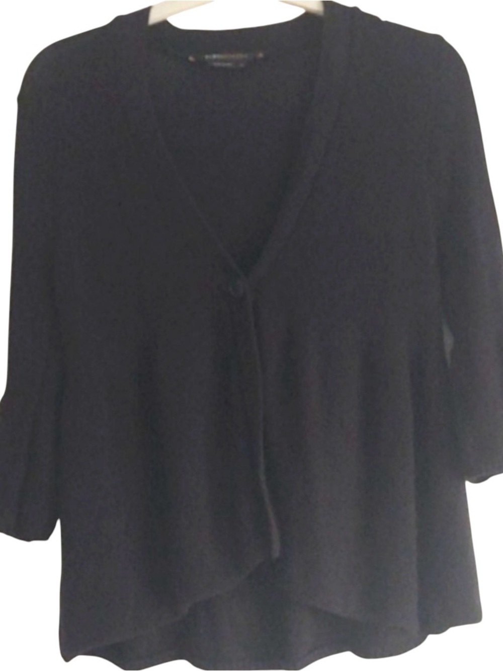BCBGMaxAzria Bell Sleeve Cardigan in Black